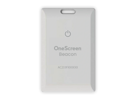 OneScreen Beacon Badge NFC priority badge