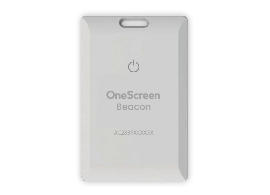 OneScreen Beacon Badge NFC priority badge