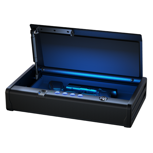 Sentry Quick Access Biometric Pistol Safe with LED Interior Lights QAP2BEL – SentrySafe Secure Handgun Storage