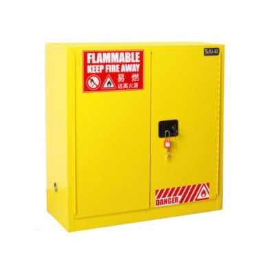 SAI-U Flammable Safety Cabinet SC0030Y, Leak-Proof Storage, SKU: SC0030Y