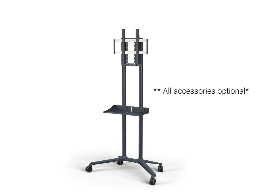 Sharp Trolley PD04 Tipster mobile display trolley in dark grey