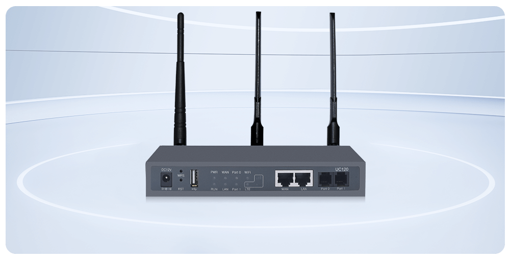 Dinstar UC120 VoIP PBX – Front View