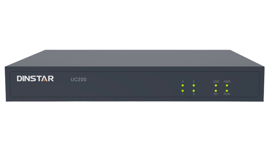 Dinstar UC200 VoIP PBX – Front View