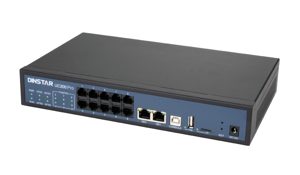 Dinstar UC200 Pro IP PBX – Side View