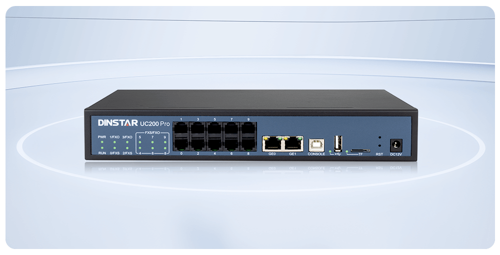 Dinstar UC200 Pro IP PBX – Side View