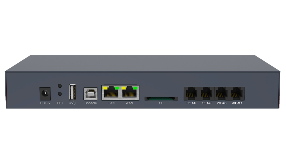 Dinstar UC200 VoIP PBX – Front View