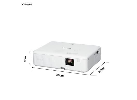 EPSON CO-W01 3000 Lumens 3 LCD HD Quality WXGA Projector