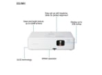 EPSON CO-W01 3000 Lumens 3 LCD HD Quality WXGA Projector