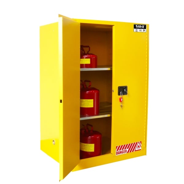 SAI-U SC0090Y 90-Gallon Double Door Flammable Safety Cabinet