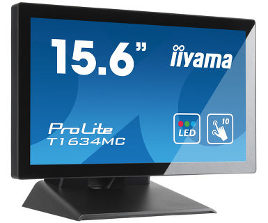 Iiyama 15.6" P-Cap 10 point multi-touch monitor with edge-to-edge glass