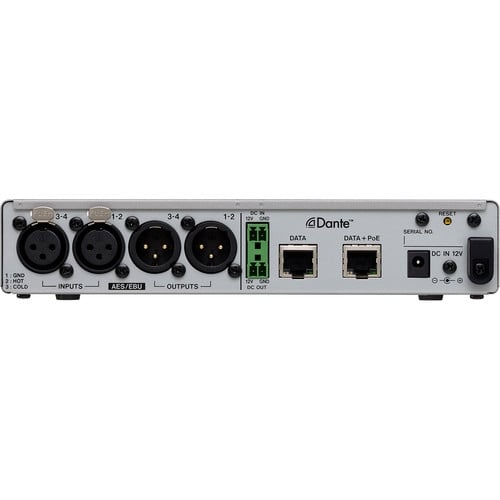 Tascam ML-4D/OUT-X 4-Channel Line-Output Dante Converter with Built-In DSP Mixer