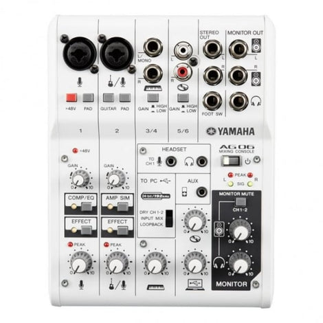 Yamaha AG06 Multipurpose 6-Channel Mixer with USB Audio Interface