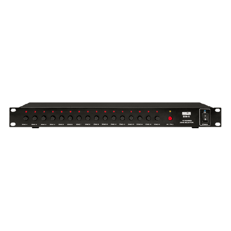 Ahuja SSW16M 16 Channel 1x100V Input Mixer Zone Selector