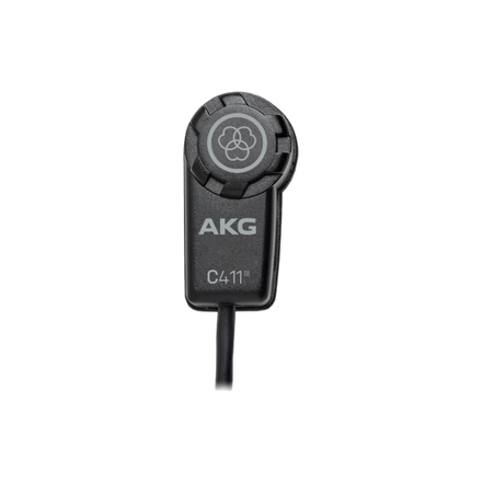 AKG C411 PP Miniature Condenser Pickup Microphone to 3 Pin XLR Male Cable
