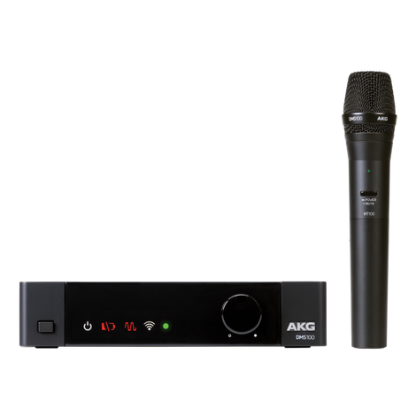 AKG DMS100M 2.4 GHz Digital Handheld Wireless Microphone System