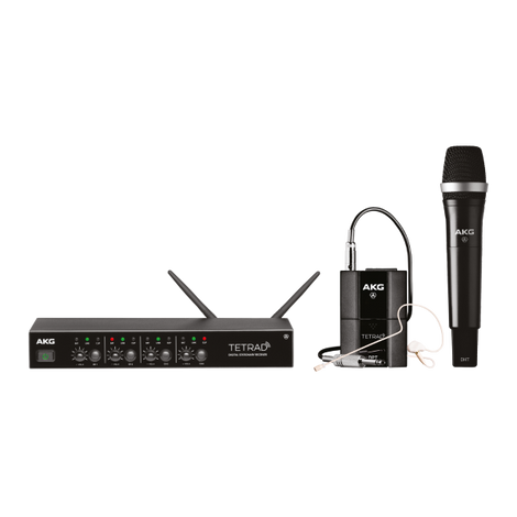 AKG DMS Tetrad Professional Digital Four Channel Wireless System