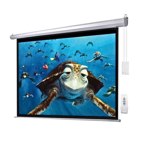 Anchor ANEAV160 80" Electrical Projector Screen – Remote, Wall/Ceiling Mount
