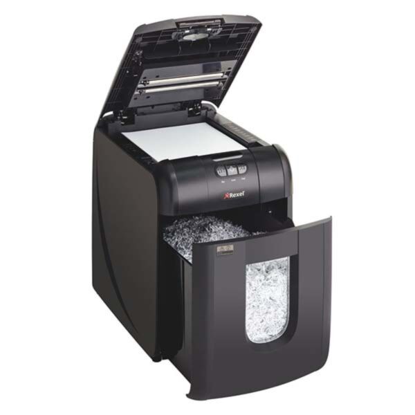 Buy Rexel Auto+ 130X Cross Cut Shredder in Dubai, Sharjah, Abu Dhabi, Ajman, Al Ain, Ras Al Khaimah, Fujairah, Umm al Quwain, UAE