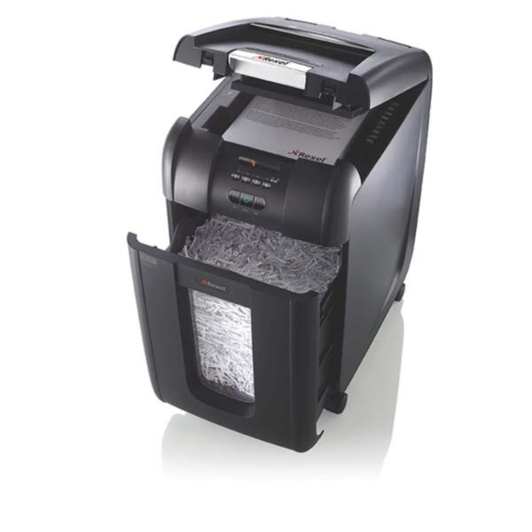 Buy Rexel Auto+ 300X Cross Cut Paper Shredder in Dubai, Sharjah, Abu Dhabi, Ajman, Al Ain, Ras Al Khaimah, Fujairah, Umm al Quwain, UAE