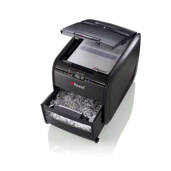 Buy Rexel Auto+ 60X Cross Cut Shredder in Dubai, Sharjah, Abu Dhabi, Ajman, Al Ain, Ras Al Khaimah, Fujairah, Umm al Quwain, UAE