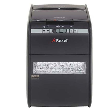 Buy Rexel Auto+ 90X Cross Cut Shredder in Dubai, Sharjah, Abu Dhabi, Ajman, Al Ain, Ras Al Khaimah, Fujairah, Umm al Quwain, UAE