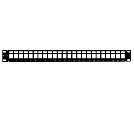 Avalon Cat 6A 24 Ports Shielded Patch Panel