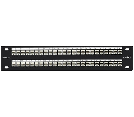 Avalon Cat.6A 48 Ports Shielded Patch Panel