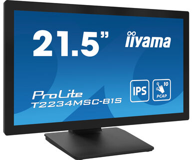 Iiyama 22" Full HD 10pt touchscreen featuring IPS panel technology, touch through glass function and anti fingerprint coating