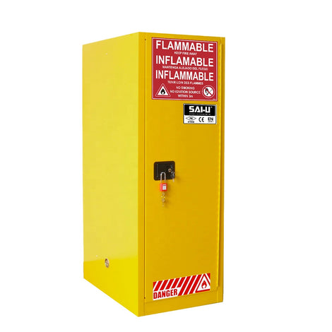 SAI-U SC2054Y Safety Storage Cabinet for Flammable Liquids, FM & CE Certified, Leak-Proof – SKU: SC2054Y