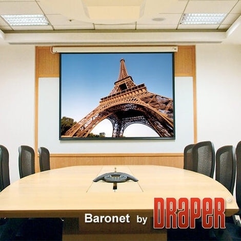 Draper Baronet/Series 130 x 340 100" Diagonal 4:3 Aspect Electrical Projection Screen