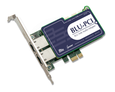BSS BLU-PCI 64 Channel PCI Express Sound Card - BLU link