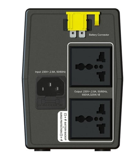 APC BX650LI-MS Back-UPS 325Watts / 650VA, 230V, AVR, Universal Sockets