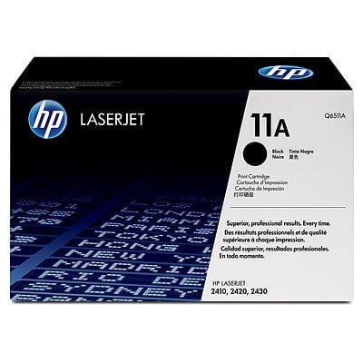 HP 11A Black Original LaserJet Toner Cartridge Q6511A
