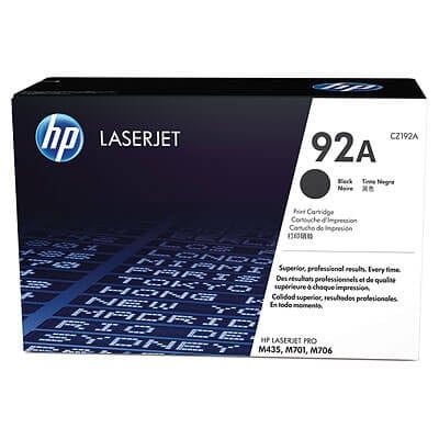 HP 92A Black Original LaserJet Toner Cartridge C4092A