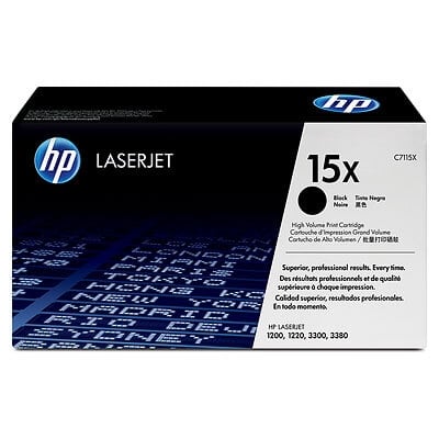 HP 15X Black Original LaserJet Toner Cartridge C7115X