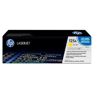 HP 125A Yellow Original LaserJet Toner Cartridge CB542A