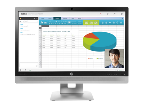 HP EliteDisplay E240c 23.8" Full HD Video Conferencing Monitor