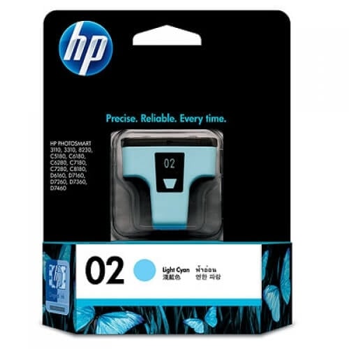 HP 02 Light Cyan Original Printhead Cartridge C8774