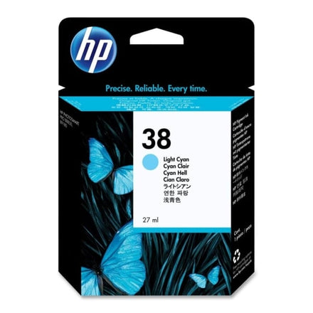 HP 38 Light Cyan Original Ink Cartridge C9418A