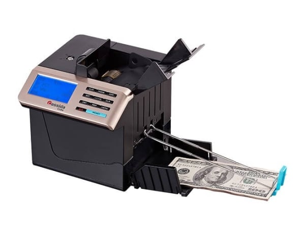 Cassida Cube Compact Mixed Denomination Counter - High-Speed Currency Counting Machine