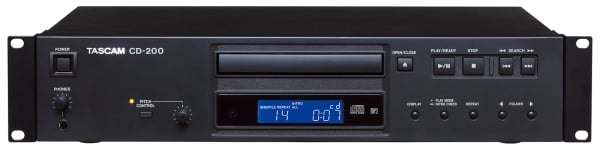 Tascam CD-200BT Rackmount CD Player With Bluetooth Receiver
