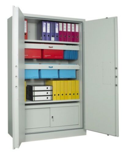 CHUBB SIZE 880 WITH 4 SHELVES ARCHIVE CABINET, KEY LOCK