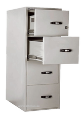 CHUBBSAFES RPF CABINET PROFILE NT 120 WITH 4 DRAWERS SECURED BY 2 KEY LOCKS