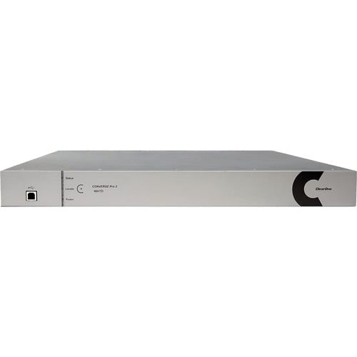 ClearOne Converge Pro 2 910-3200-005 48T-DSP Mixer & 4 Mic-Line AEC Inputs 8 Mic-Line Telephone Interface