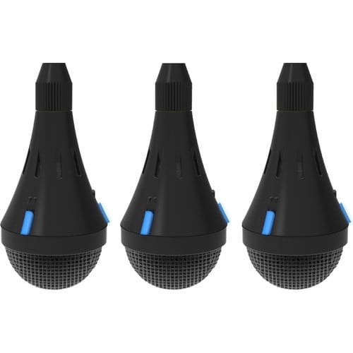 ClearOne 930-6200-309-B-D Ceiling Microphone 3 Array Dante Black Bundle