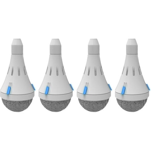 ClearOne 930-6200-412-W-D Ceiling Microphone 4 Array Dante White Bundle