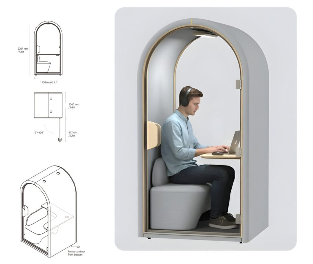 Hush Pod Cove S Acoustic Office Booth - image 1