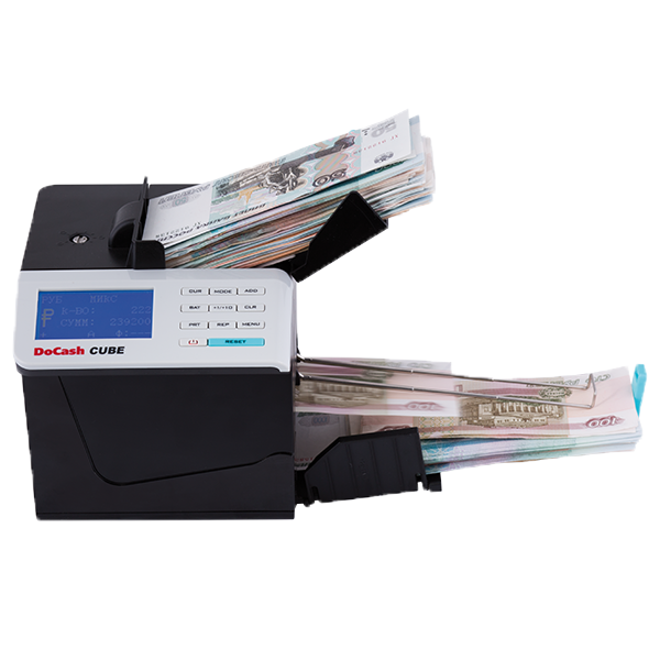 Docash Cube Bill Counter Automatic Counterfeit Detector for Efficient Cash Handling