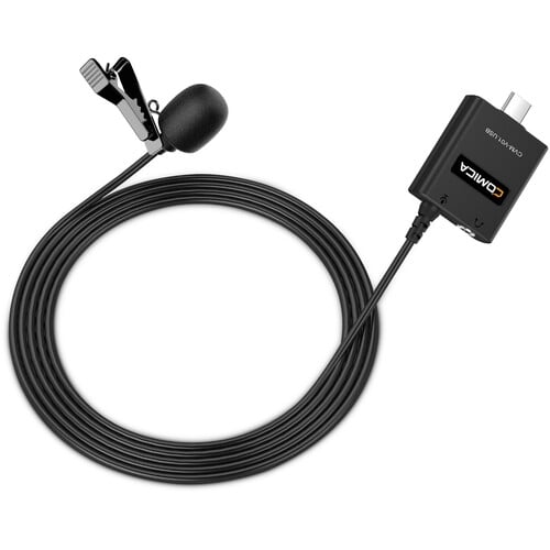 Comica Audio CVM-V01.USB Omnidirectional Lavalier Microphone for USB Type-C Devices