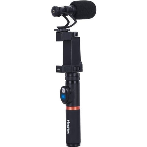 Comica Audio CVM-VM10-K4 Camera-Mount Shotgun Microphone with Grip Handle and Arm for Smartphones
